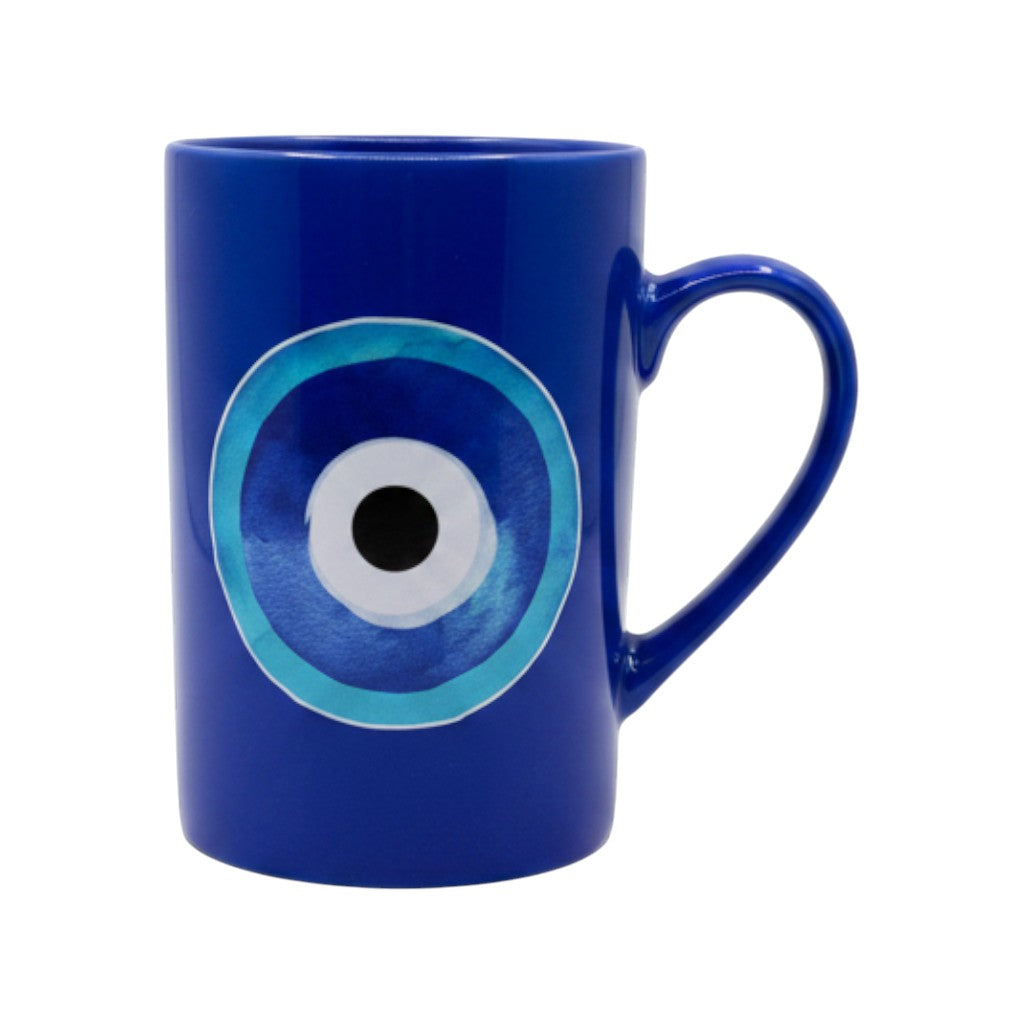 Blue Round Mati - Mug