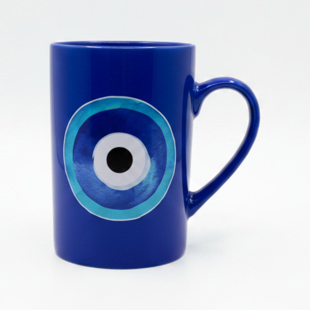 Blue Round Mati - Mug