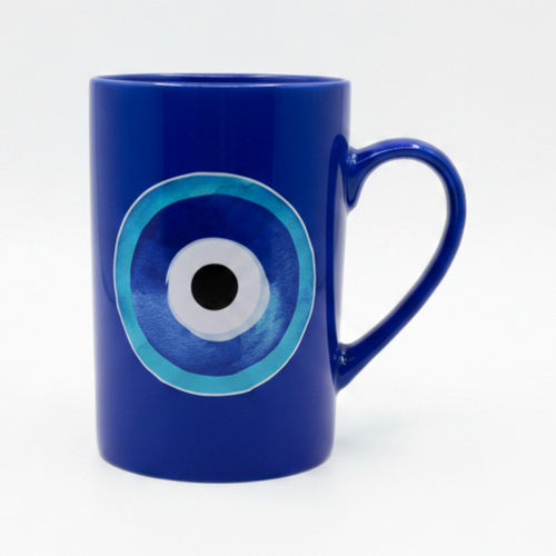Blue Round Mati - Mug