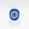 Round Blue Mati - Small Glass