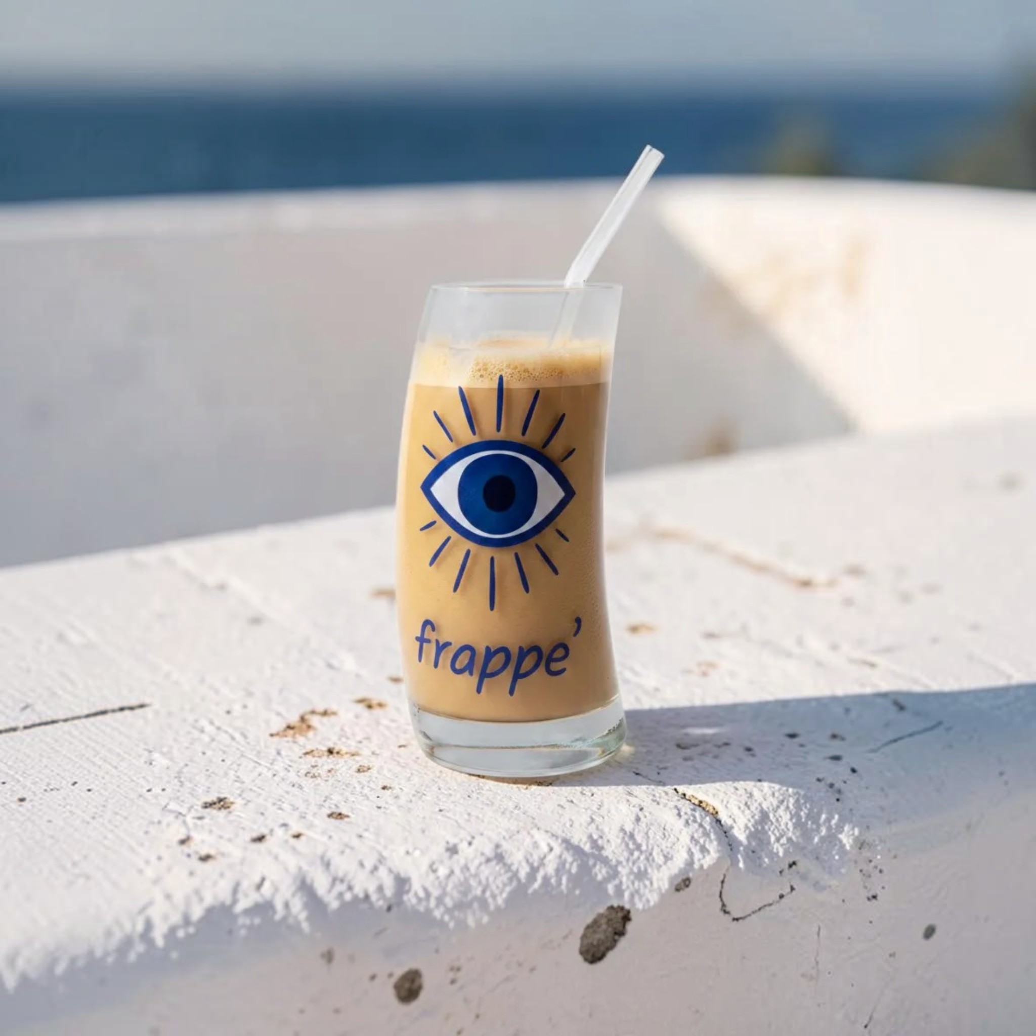 Frappe Glass - Blue Eye