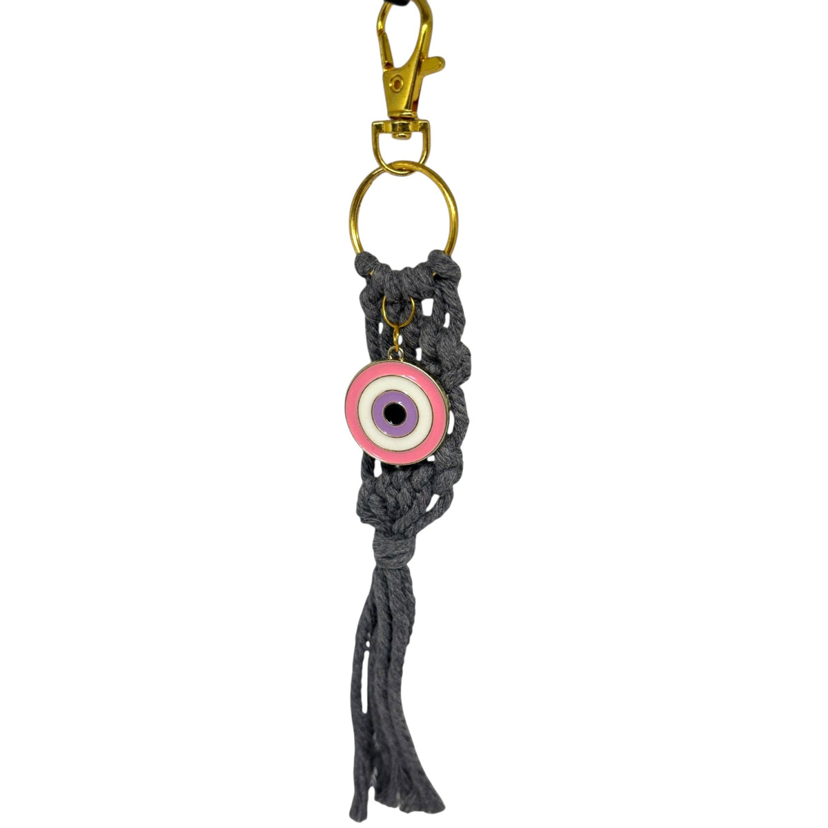 Macramé Grey with Pink Mati