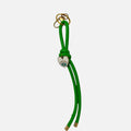 Green Leather Keychain