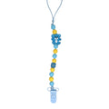 Blue Teddy & Yellow Beads