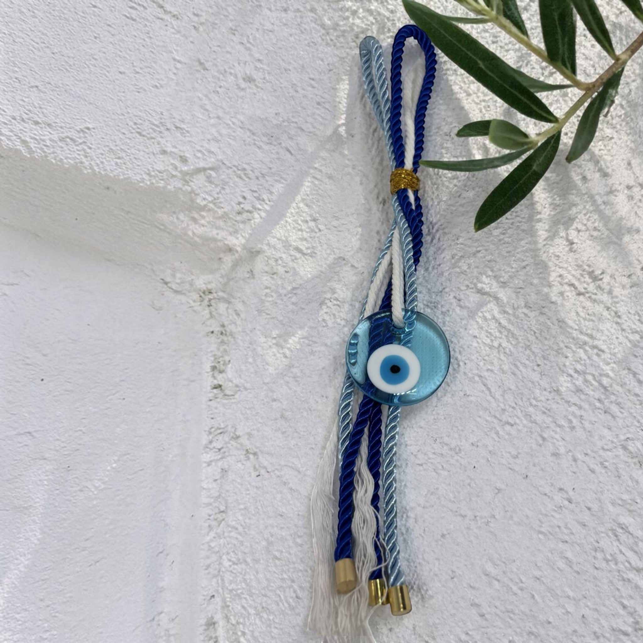 Light Blue Glass Wall Charm