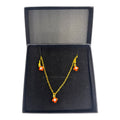 Orange Floral Set