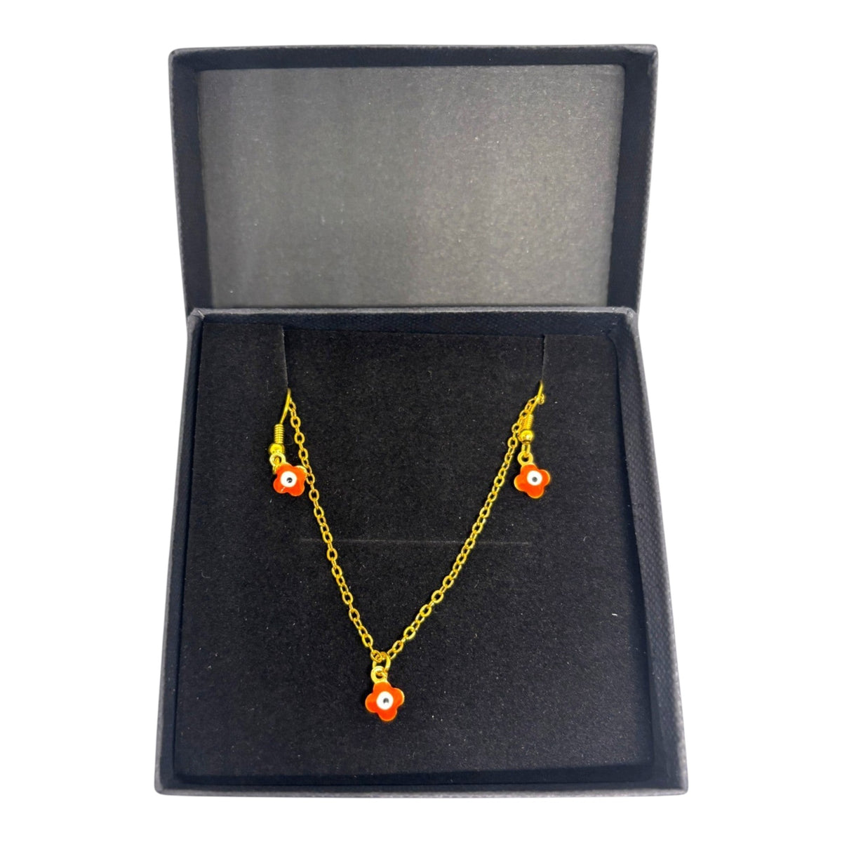 Orange Floral Set