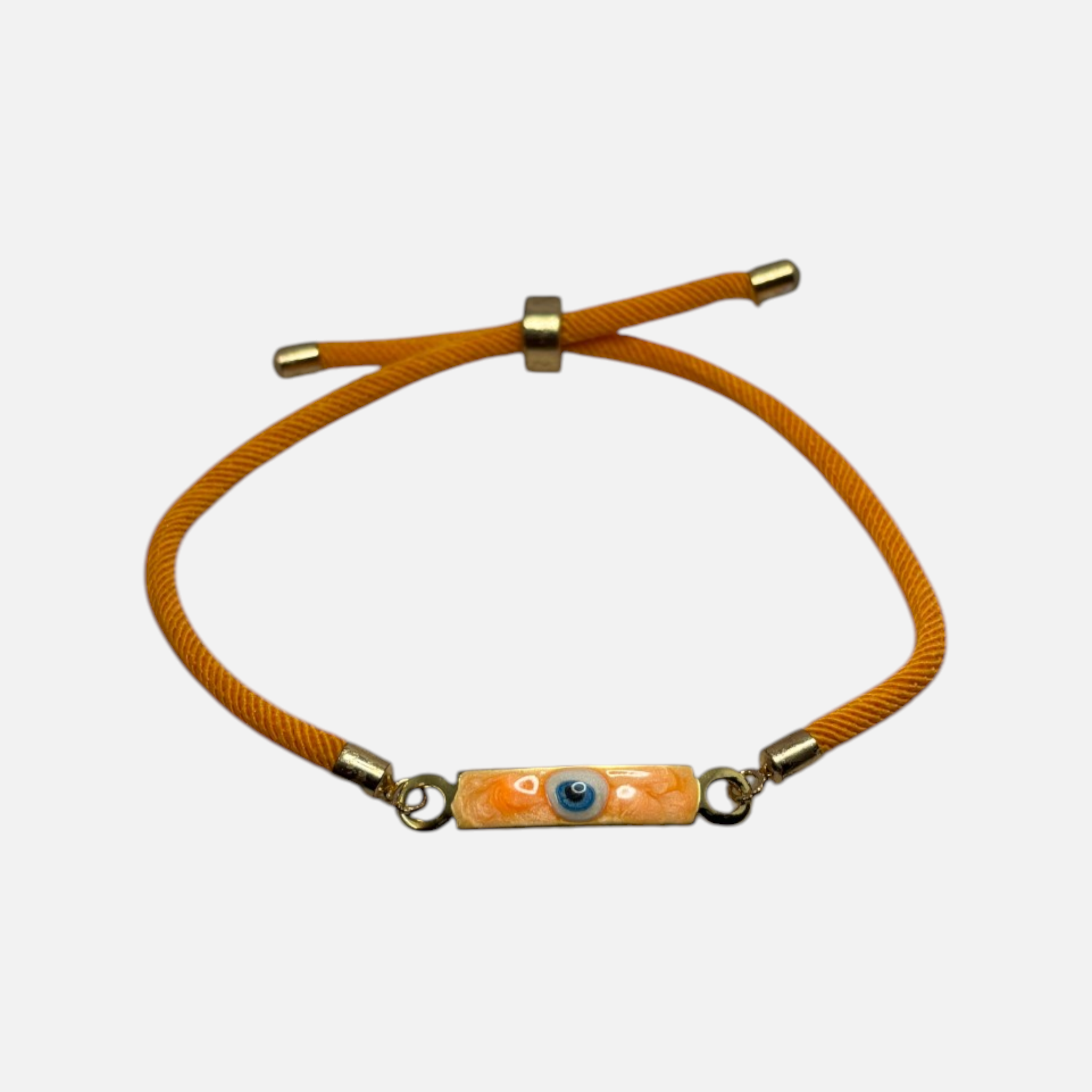 Orange Mini Mati Protection  - Adjustable Cord Bracelet