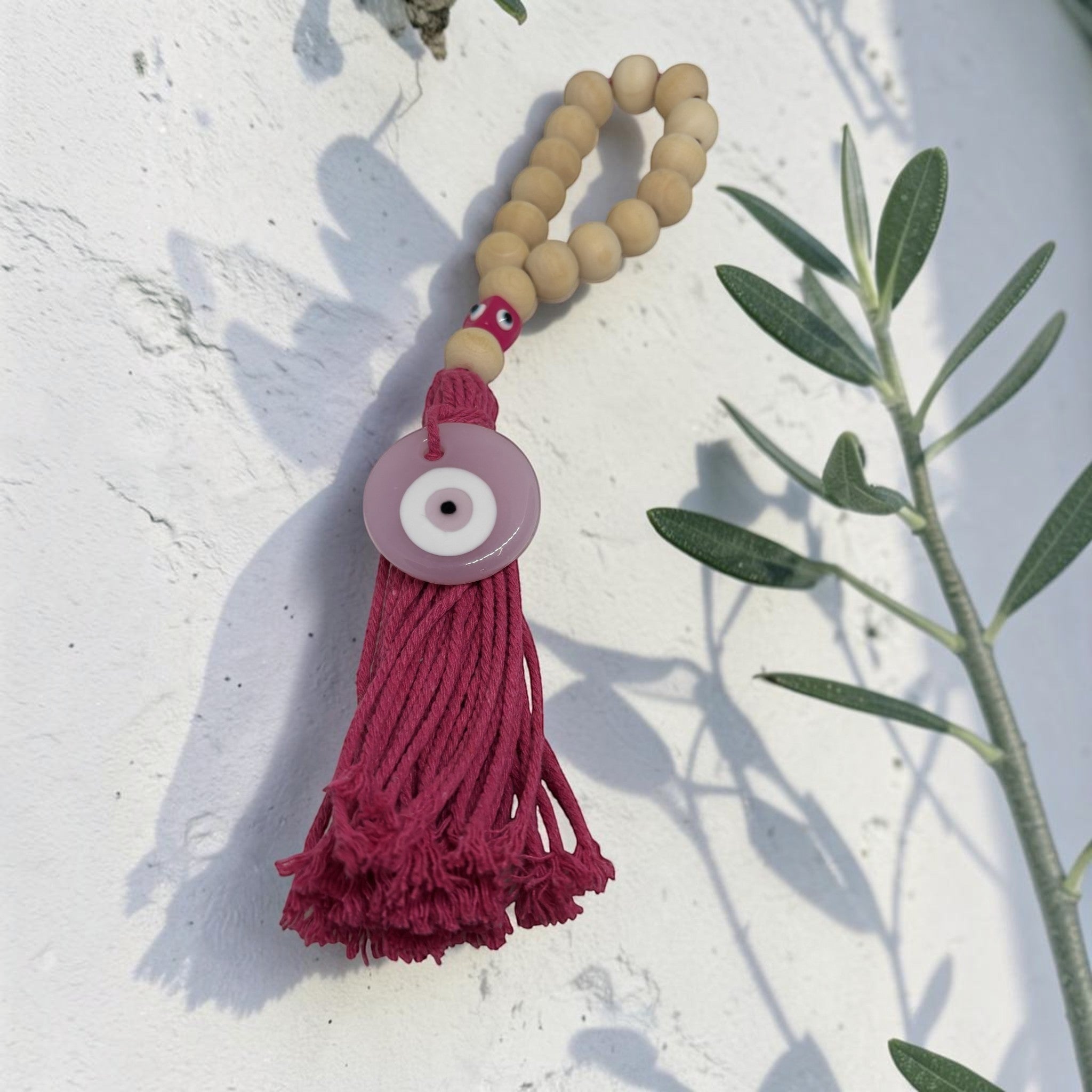 Pink Mati Wall Charm