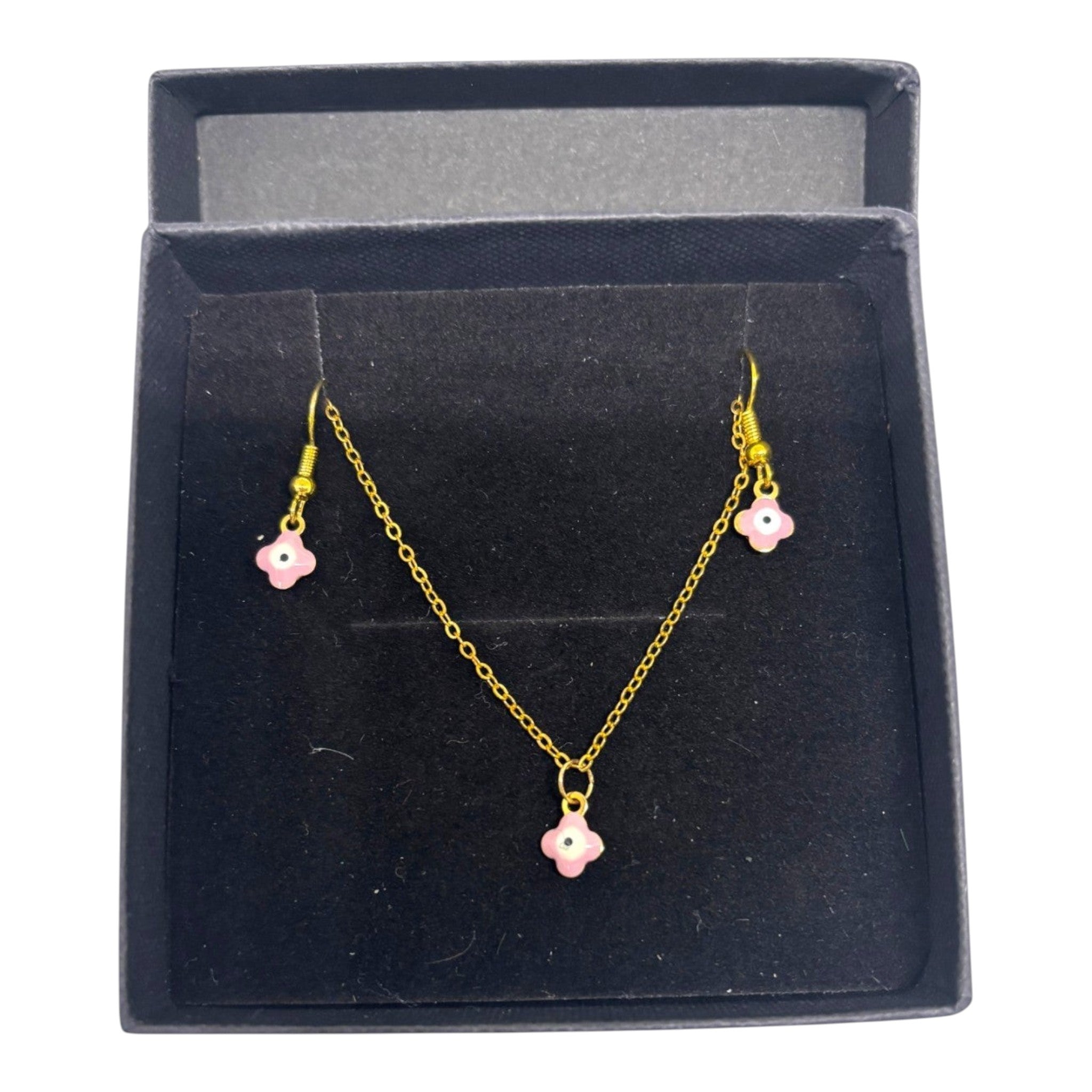 Pink & Gold Flower Set