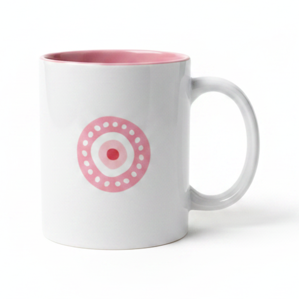 Pink Round Mati - Mug