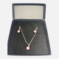 Pink & Silver Round Set