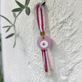Pink Glass Wall Charm