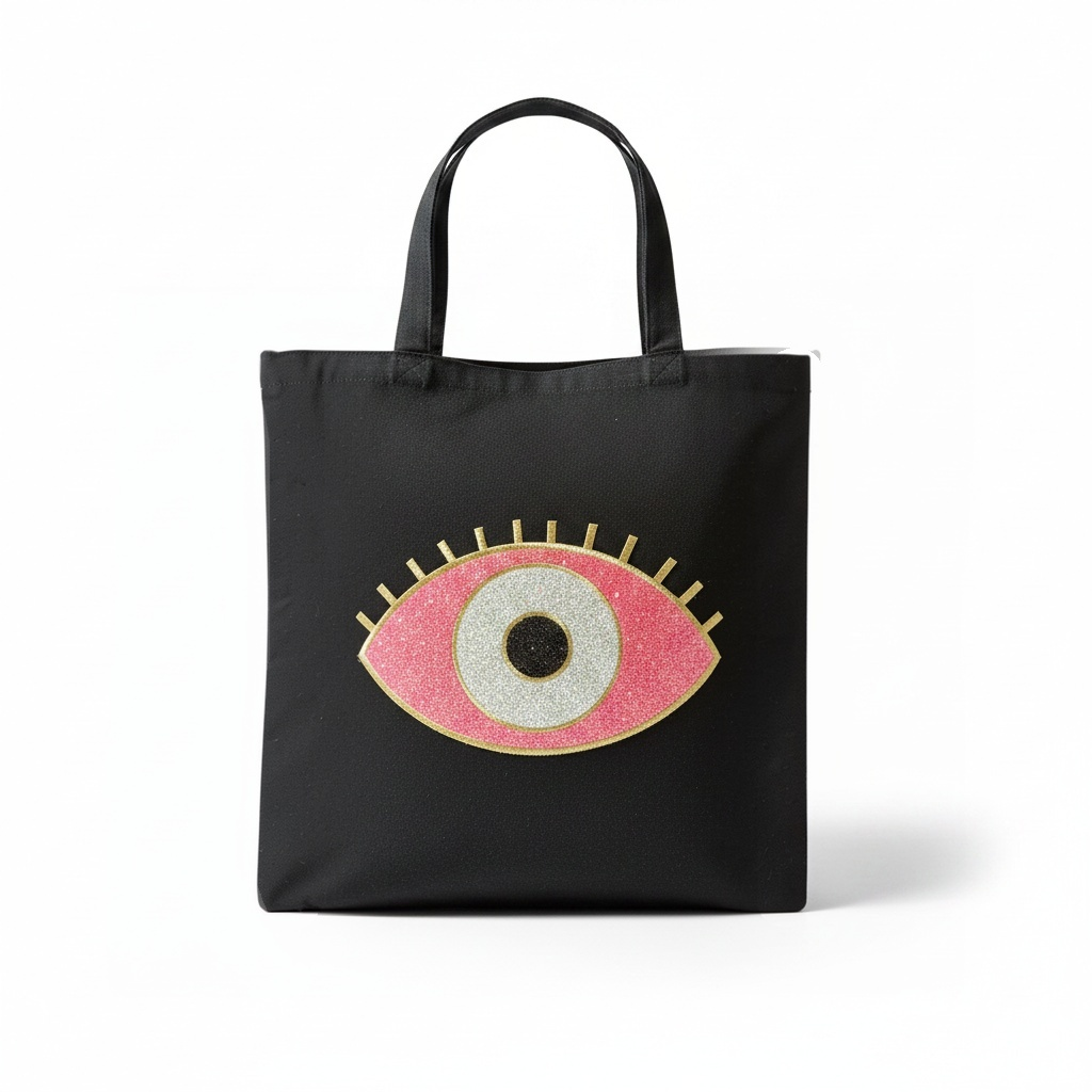 Pink Mati - Black Tote