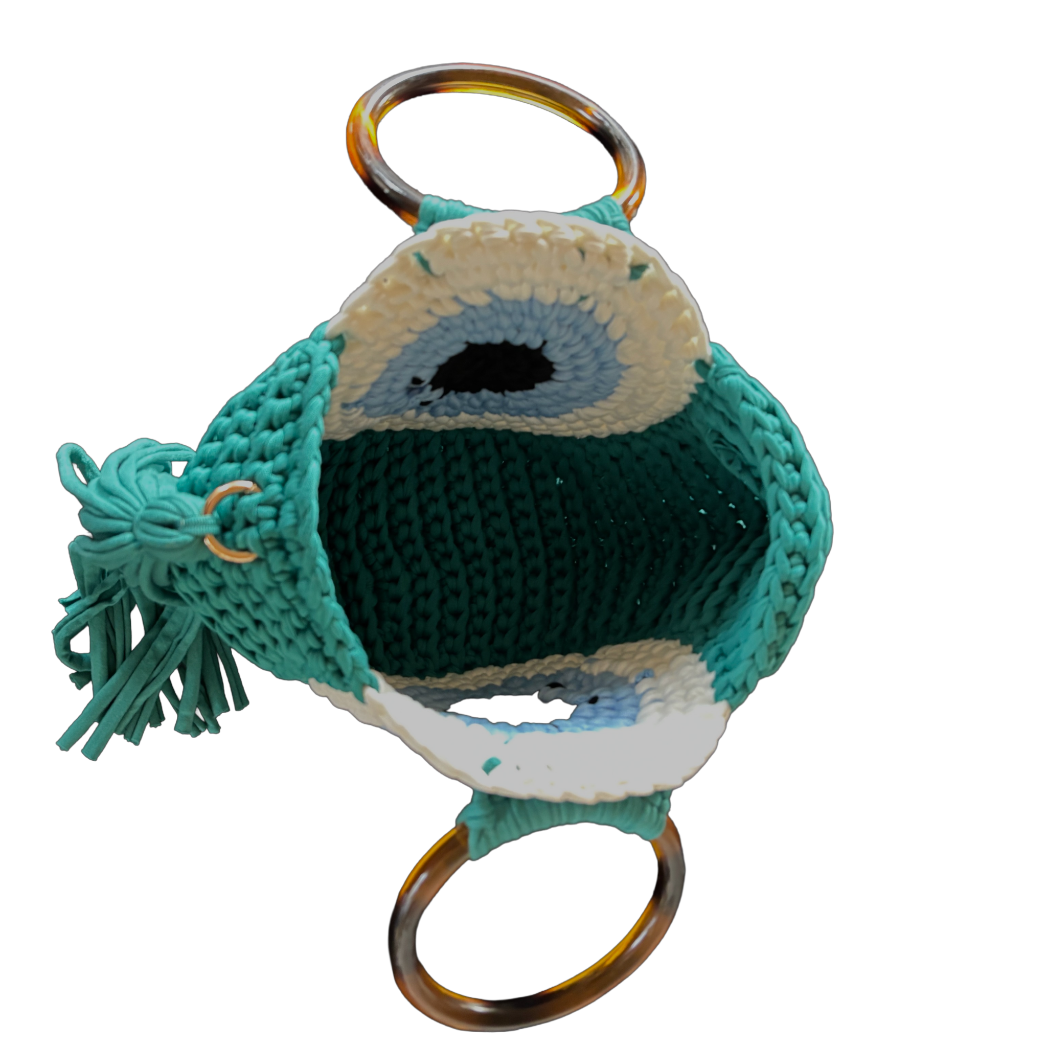 Crochet Mati Hand Bag - Green